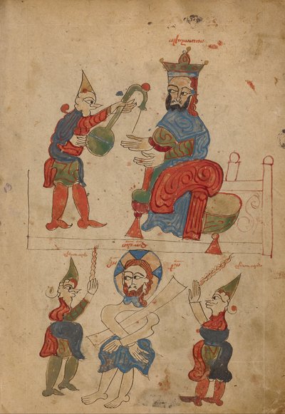 Christ Before Pilate; The Flagellation by Unbekannt Unbekannt